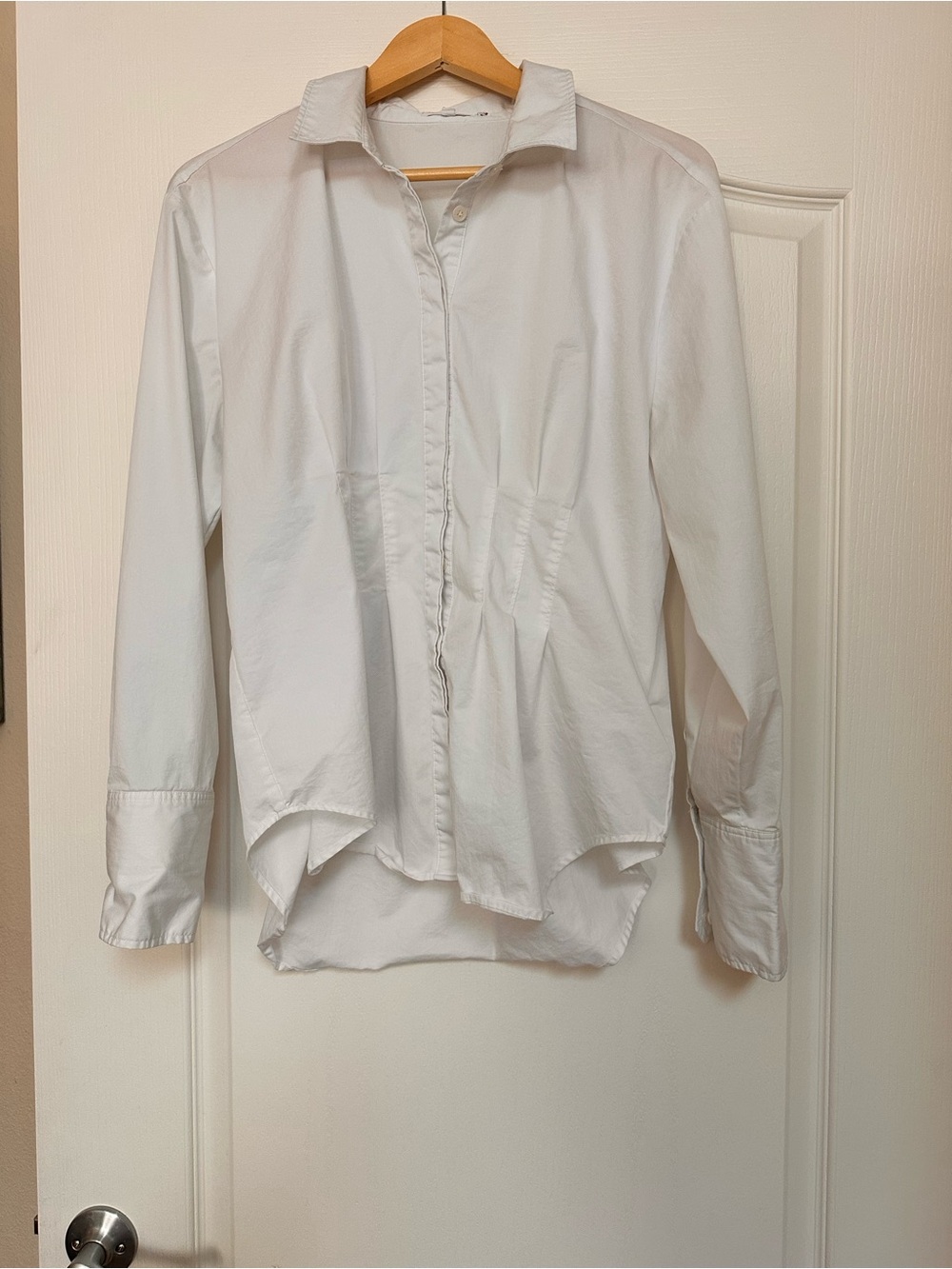 Classic White Button-Up Shirt